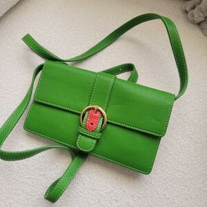 Frances Valentine, Green Leather Accordion Wallet